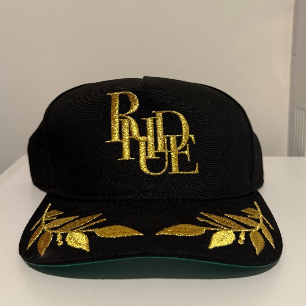 RHUDE Black & Gold Cap